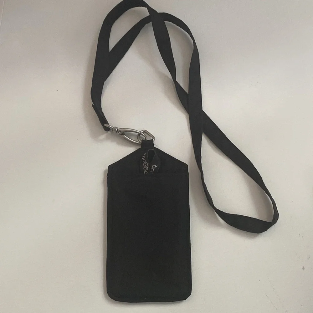 Baggallini Black  Lanyard - nylon material